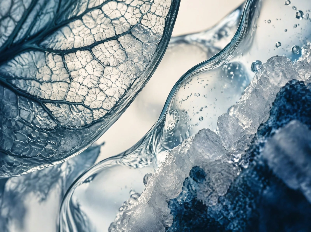 Macro botanical and mineral structures representing formulation science
